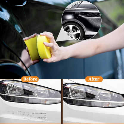 2026 Upgraded Scratch Remover for Vehicles, 2PCS Car Scratch Remover with Wipe and Sponge, Car Scratch Repair Kit for Deep Scratches, Easy to Use and Effective for Car Paint Polishing & Repair (1)