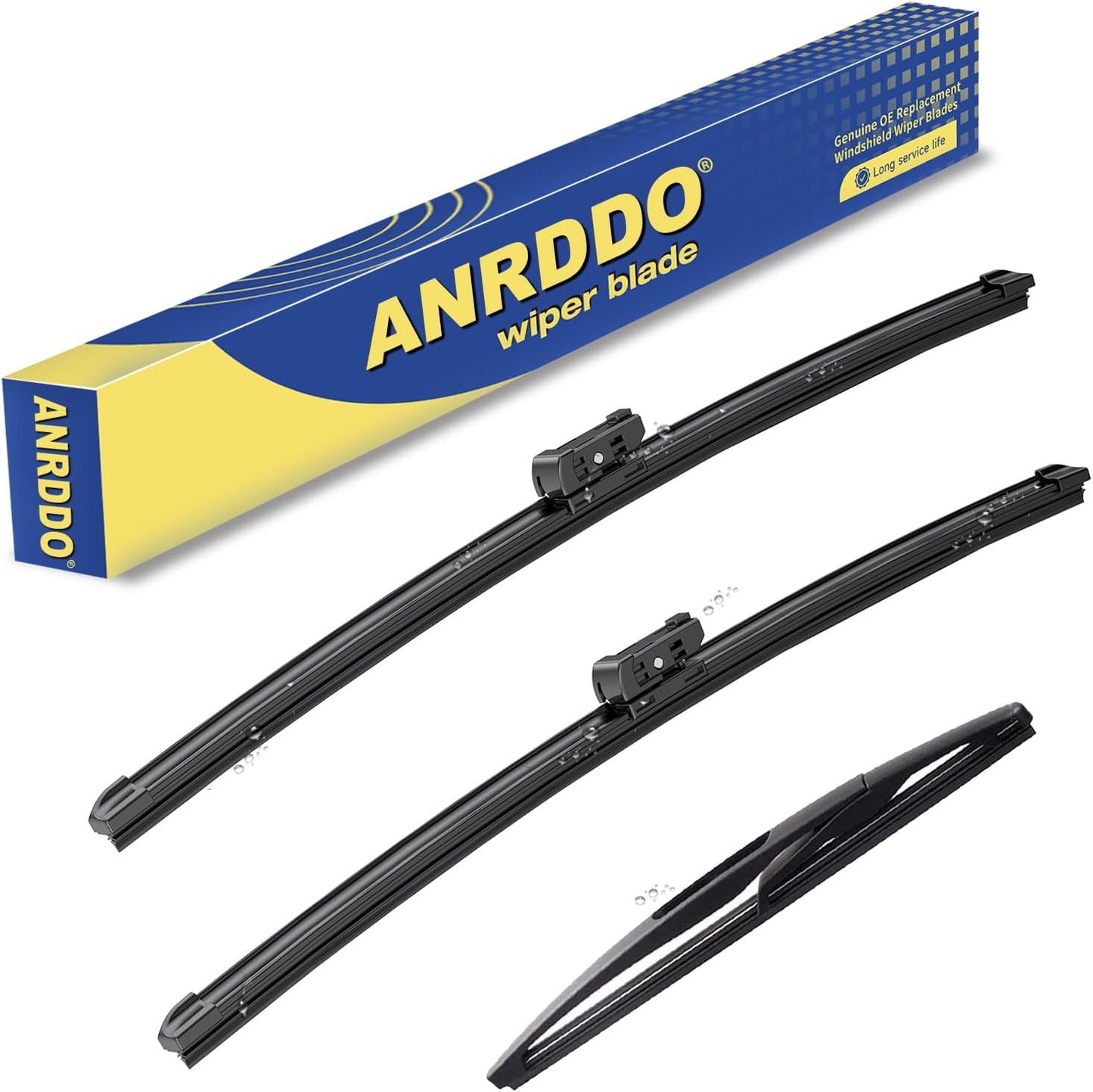3 Wipers Factory Replacement For Subaru Outback 2020-2022 2023 2024 Original Equipment Replacement Windshield Wiper Blades Set 26"+18"+16" (Set of 3) Top Lock - Colors A
