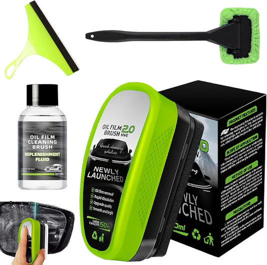 2026 New Clear Vision Windshield Cleaner, Clear Vision Glass Cleaner, Automotive Clears Vision Window Cleaner, Crystal-Clear View in Any Weather, Ultimate Clarity in Any Weather (1PC)