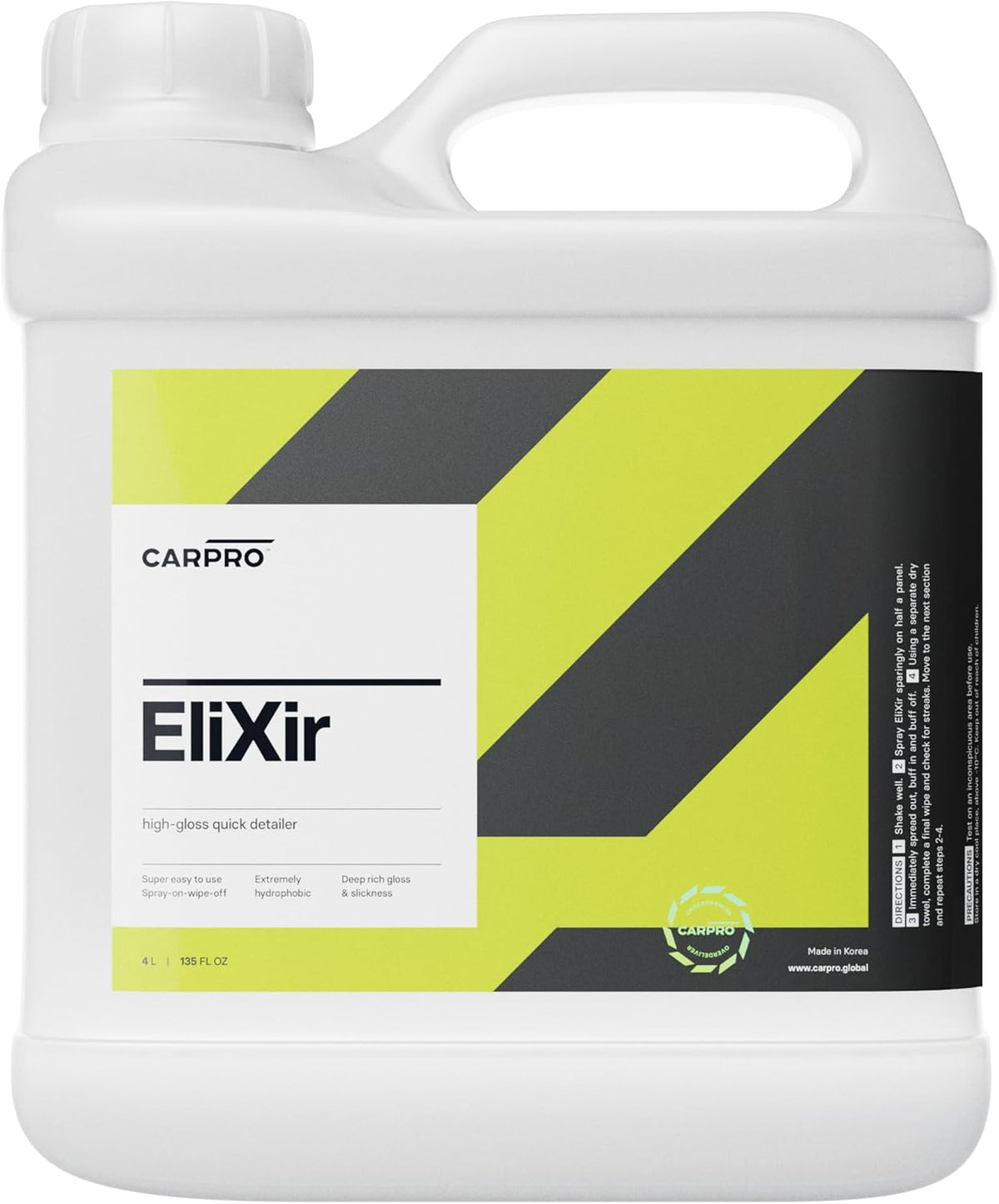 CARPRO EliXir Quick Detailer with Sprayer - Quick Detail Provides a Fast Layer of Depth, Gloss, and Hydrophobic Energy - Liter (34oz)