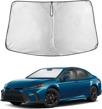 EcoNour Car Windshield Sun Shade | 2025 Upgraded Innovative No-Light-Pass Technology for Maximum Coverage | Foldable Sun Shade Keeps Your Vehicle Cool | Must-Have Car Accessories | Small (59" x 29") - Colors M