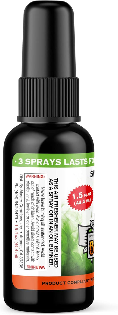 BluntPower (Baby Powder, 1 Pack) Concentrated Air Freshener Spray - Oil-Based Room Diffuser Spray - Long-Lasting Bathroom Scent, Car Freshener & Odor Eliminator - Colors A