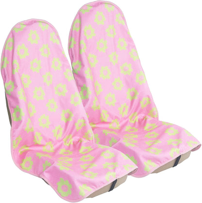 Car Seat Cover Protector Front Seats,for Gym Workout,Running,Swimming,Beach and Hiking,Waterproof Sweat Towel Bucket Seat Covers for Cars SUV Trucks (Black, 1Pcs)
