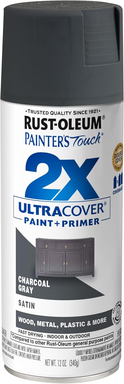 Rust-Oleum 334029 Painter's Touch 2X Ultra Cover Spray Paint, 12 oz, Gloss Clear - Colors C