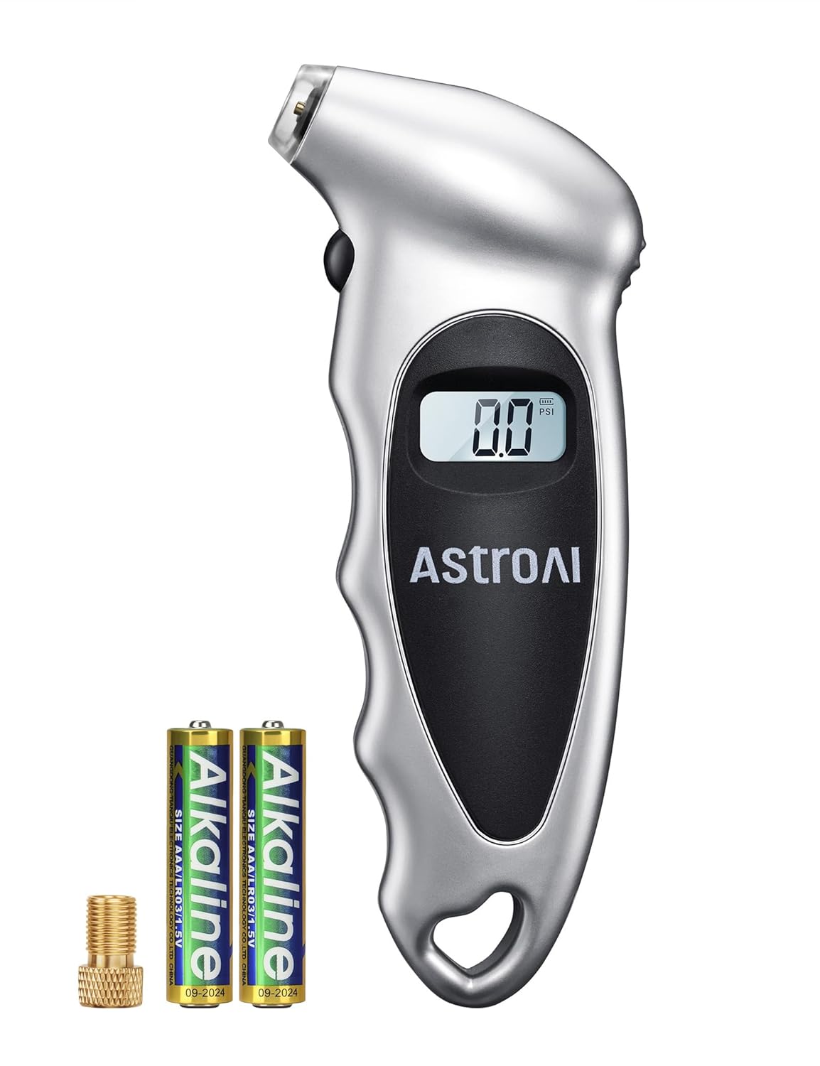 AstroAI Digital Tire Pressure Gauge 200 PSI, Industrial Tire Gauge Calibrated to ANSI B40.7 Grade 2A (±0.5%), AAA Batteries, for Light Trucks, Pickup Trucks, SUVs, Cars (Black)