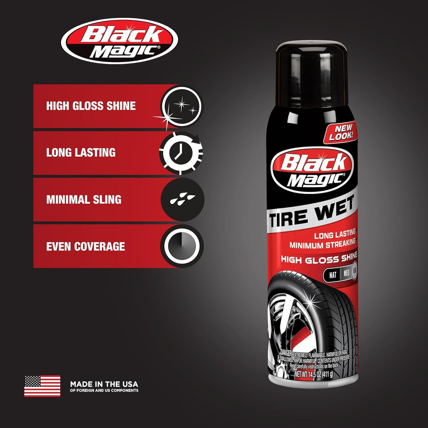 Black Magic 120218 No Scrub All Wheel Cleaner, 23 oz. (Pack of 2) - No Scrubbing Needed, Just Apply, Hose Off and Wipe for Clean Wheels Every Time