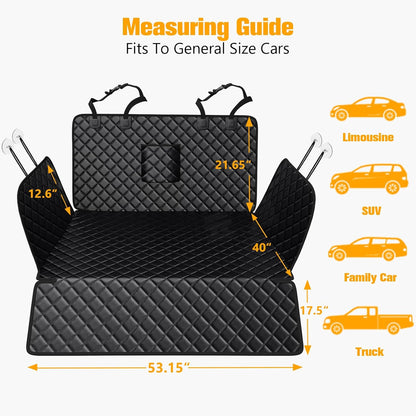 PETICON SUV Cargo Liner for Dogs, Waterproof Trunk Cover for SUVs with Bumper Flap Protector, Scratchproof Durable 600D Oxford Fabric, Non-Slip, Machine Washable