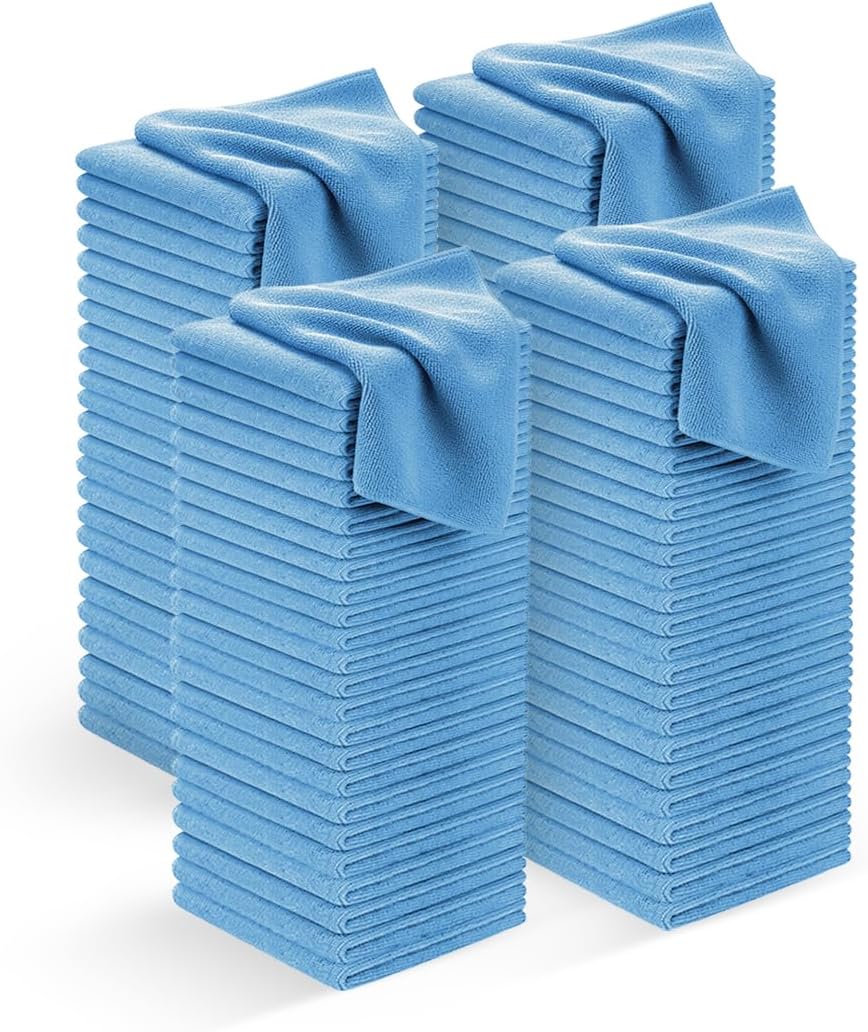 Avalon Towels Microfiber Cleaning Cloths (Value Pack of 36) - Size 16 x 16 Inches, Highly Absorbent Cleaning Rags, Lint Free, Reusable and Washable, Microfiber Towels for Cars