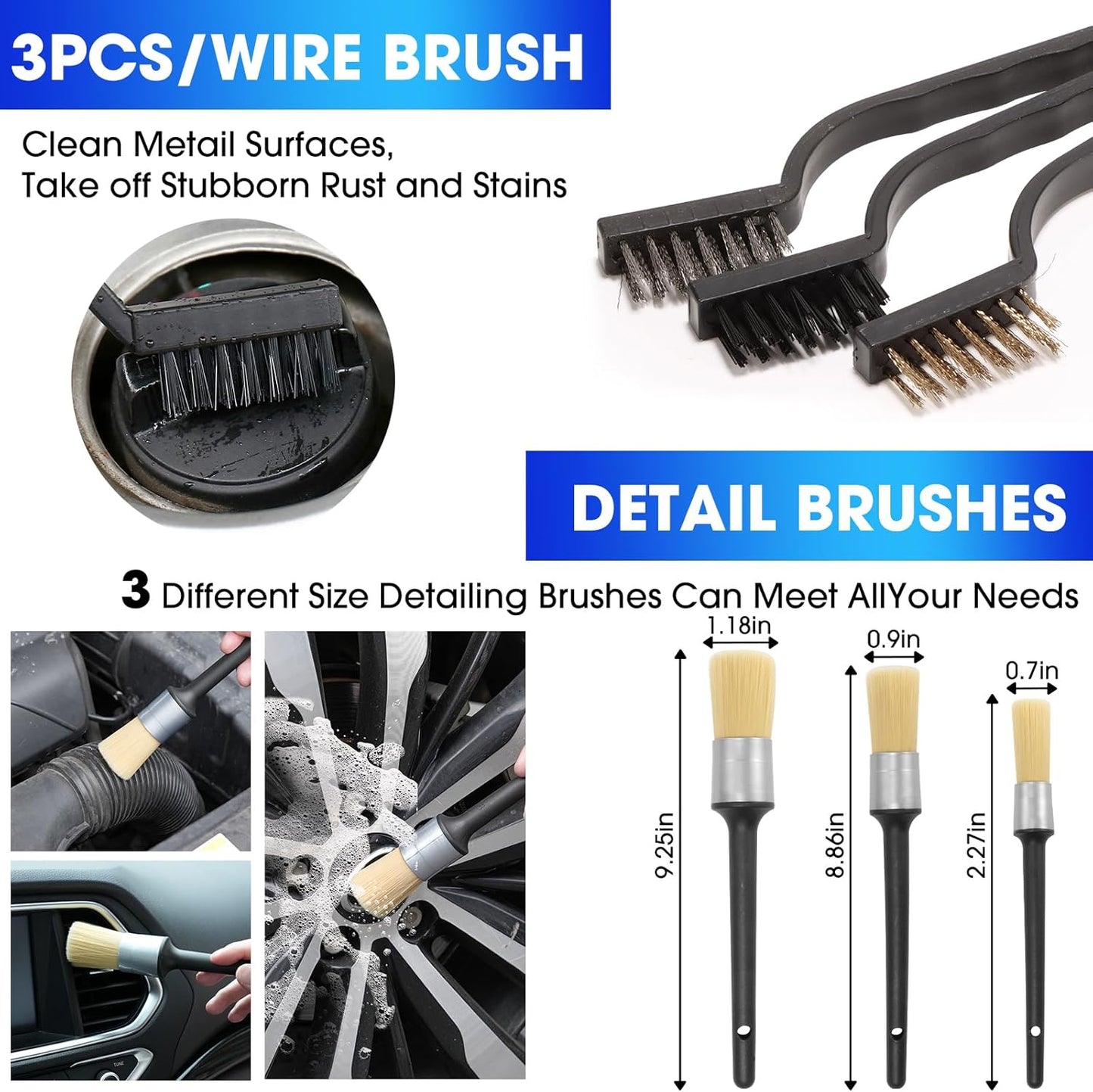 17pcs Car Cleaning Kit, Pink Car Interior Detailing Kit with High Power Handheld Vacuum, Detailing Brush Set, Windshield Cleaner, Cleaning Gel, Complete Auto Accessories for Women Gift