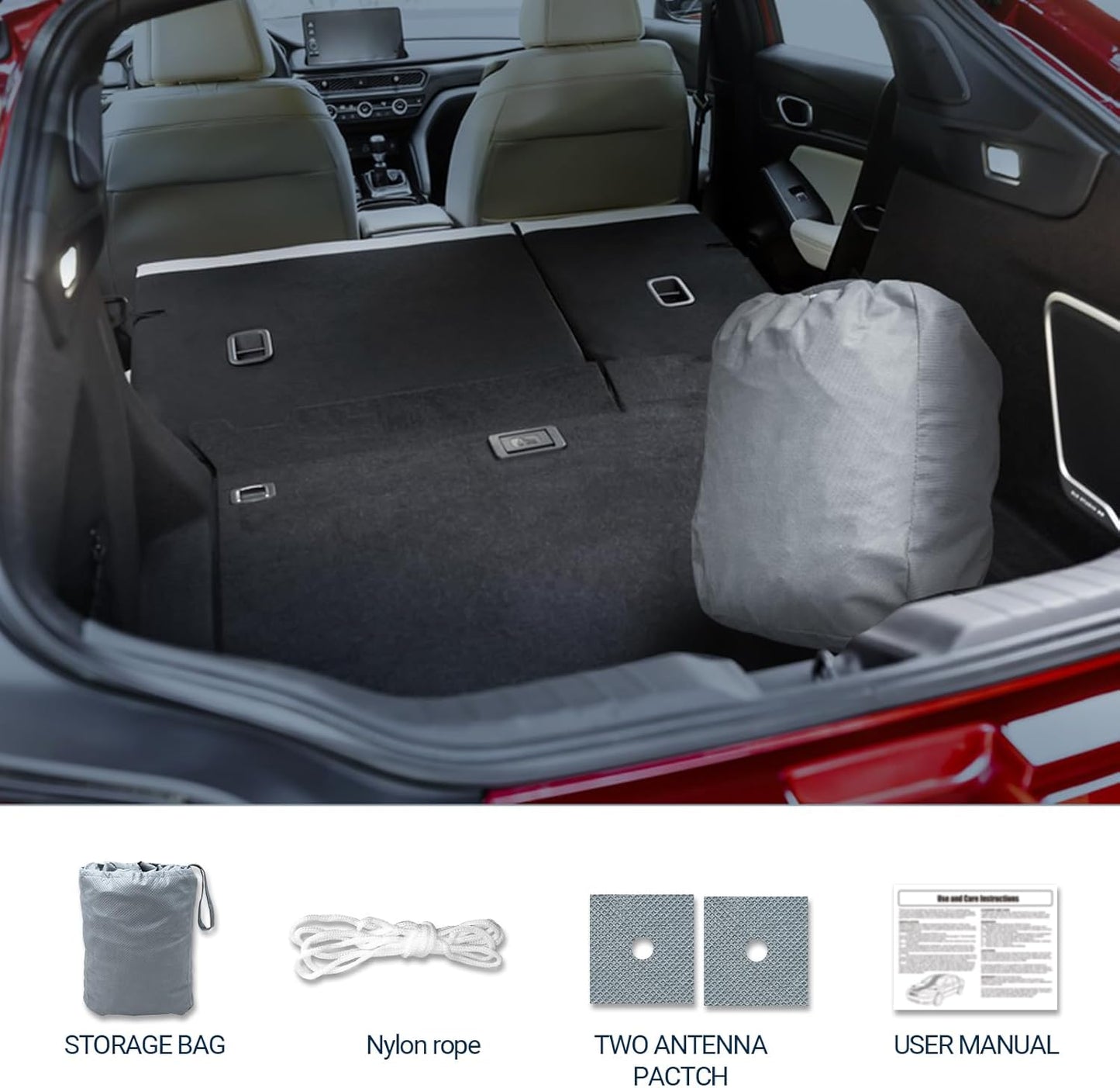 Season Guard Car Cover for Sedans up to 205", Breathable Full Exterior Vehicle Cover, Lightweight Dustproof Indoor & Light Outdoor Car Cover, Gray
