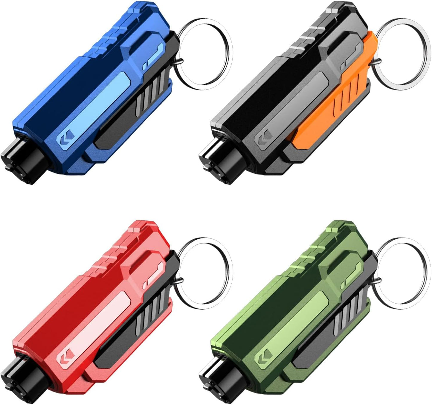 4PCS Car Window Breaker Seatbelt Cutter, Portable 2 in 1 Seatbelt Cutter and Window Glass Breaker Keychain Emergency Escape Tool for Cars
