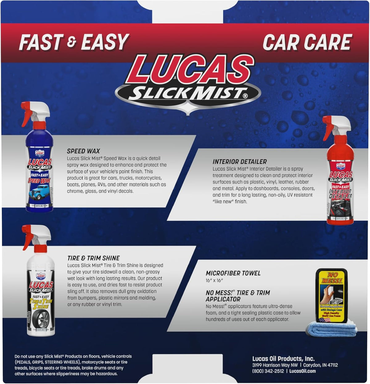 Stens 051-804 Slick Mist Detail Kit Compatible with/Replacement for Lucas Oil 10558 Mowers