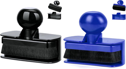 BABYSHEEP Car Tire Shine Applicator,Large Vegan Tire Shine Brush - Automotive Tire Dressing Applicator Brush with Storage Stand for Tire Detailing & Car Wash Kit, Black, 3.6 Inch Length (Black)