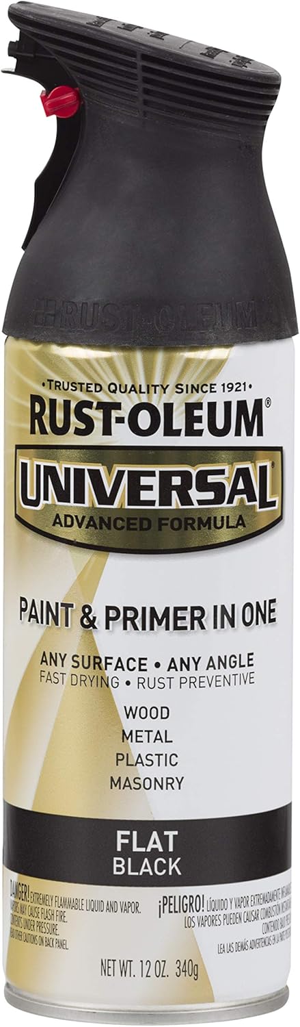 Rust-Oleum 302151 Universal All Surface Clear Topcoat Spray, 11 oz, Dead Flat Clear - Colors A