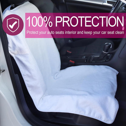 Car Seat Cover Protector Front Seats,for Gym Workout,Running,Swimming,Beach and Hiking,Waterproof Sweat Towel Bucket Seat Covers for Cars SUV Trucks (Black, 1Pcs)