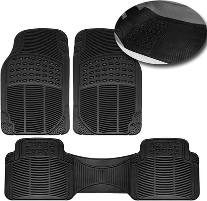 VaygWay Heavy Duty Cargo Liner Trunk Floor Mat – All Weather Trunk Protection Floor Mat - Black Rubber Trimmable Durable Cargo Auto Mat – Universal Fit Car SUV Truck Auto