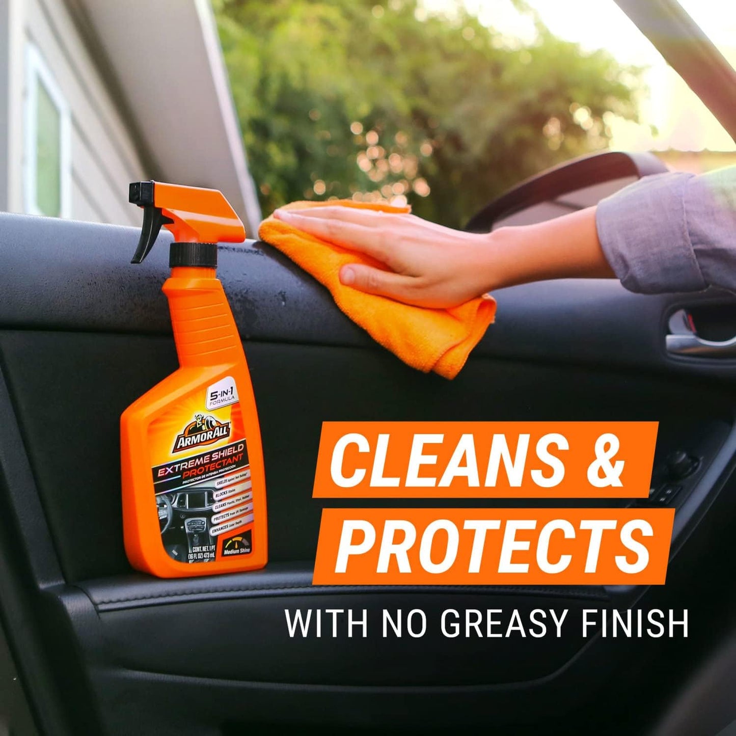 Armor All Extreme Shield Protectant Spray , Interior Car Cleaner with UV Protection Against Cracking and Fading, 16 Fl Oz