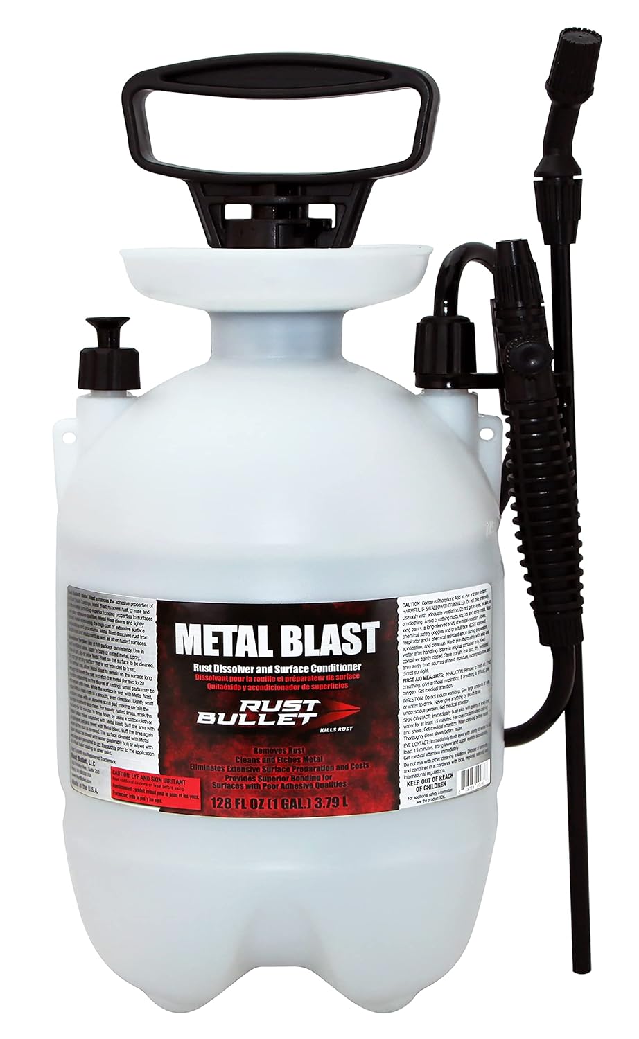 RUST BULLET Metal Blast - 24 Oz - Rust Remover & Metal Prep, Cleaner & Conditioner for Superior Adhesion, Eliminates Grease, Contaminants & Corrosion