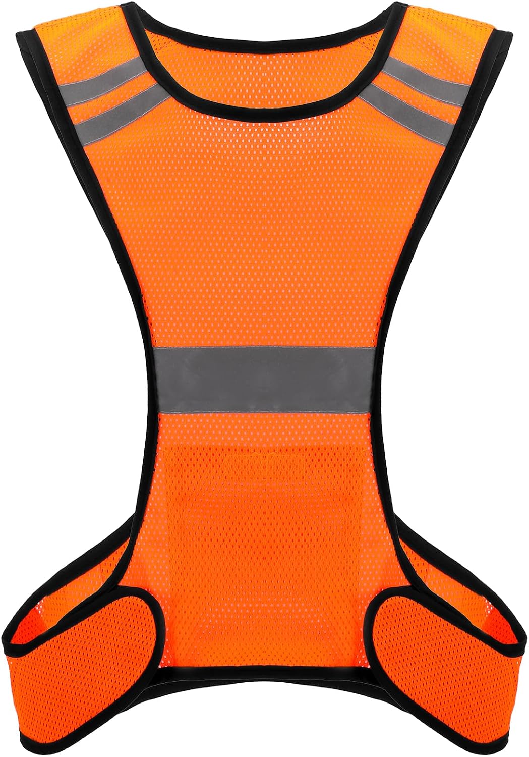 Ptwola Reflective Running Vest High Visibility Running Gear with Large Pocket Night Lightweight Reflective Safety Vest