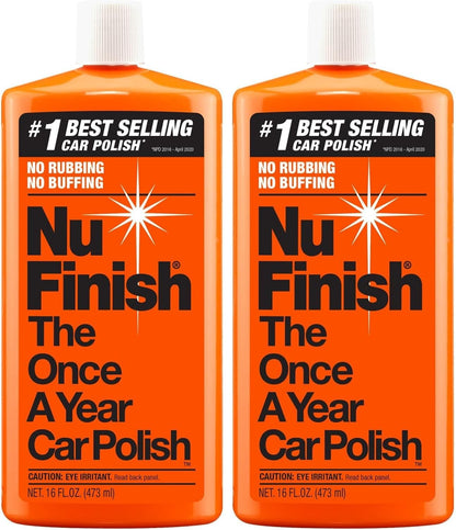 Nu Finish The Once A Year Car Polish Liquid - 16 OZ