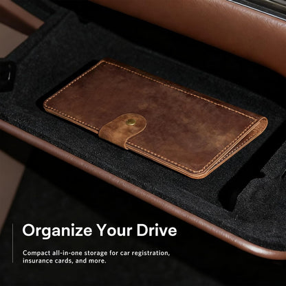 CoBak Car Registration and Insurance Holder - Vehicle Glove Box Car Organizer,Auto Truck Comparment Accessories Case with Magnetic Closure for Driver License,Cards - Colors B