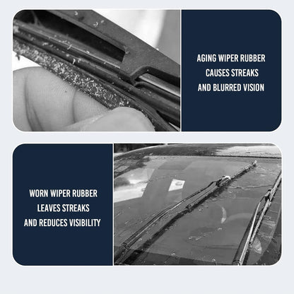 Windshield Wiper Restoration Tool: Fix Squeaks/Streaks in 30 Seconds | Extend Wiper Life 3X (RV/Trailer Ready for Clear Road Trip Visibility)