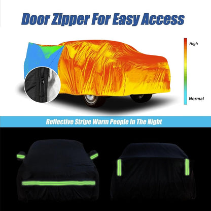 Waterproof Car Covers Fit for1960-1980 Volkswagen Beetle Bug Sedan 2-Door Saloon(Black) 210T Custom Heavy Duty Waterproof All Weather Protection Outdoor