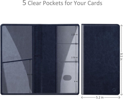 FINPAC Car Registration and Insurance Card Holder, Vehicle Glove Box Card Organizer Wallet Automobile Accessories for License