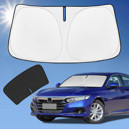 for Toyota Tacoma 2016-2023 2024 2025 2026 Sun Shade Sunshade Windshield Cover - 4 Layers Front Window Shade Custom Fit Tacoma 2Dr 4Dr Pickup Sun Visor 240T Shade Blocks UV Rays Car Accessories - Colors E