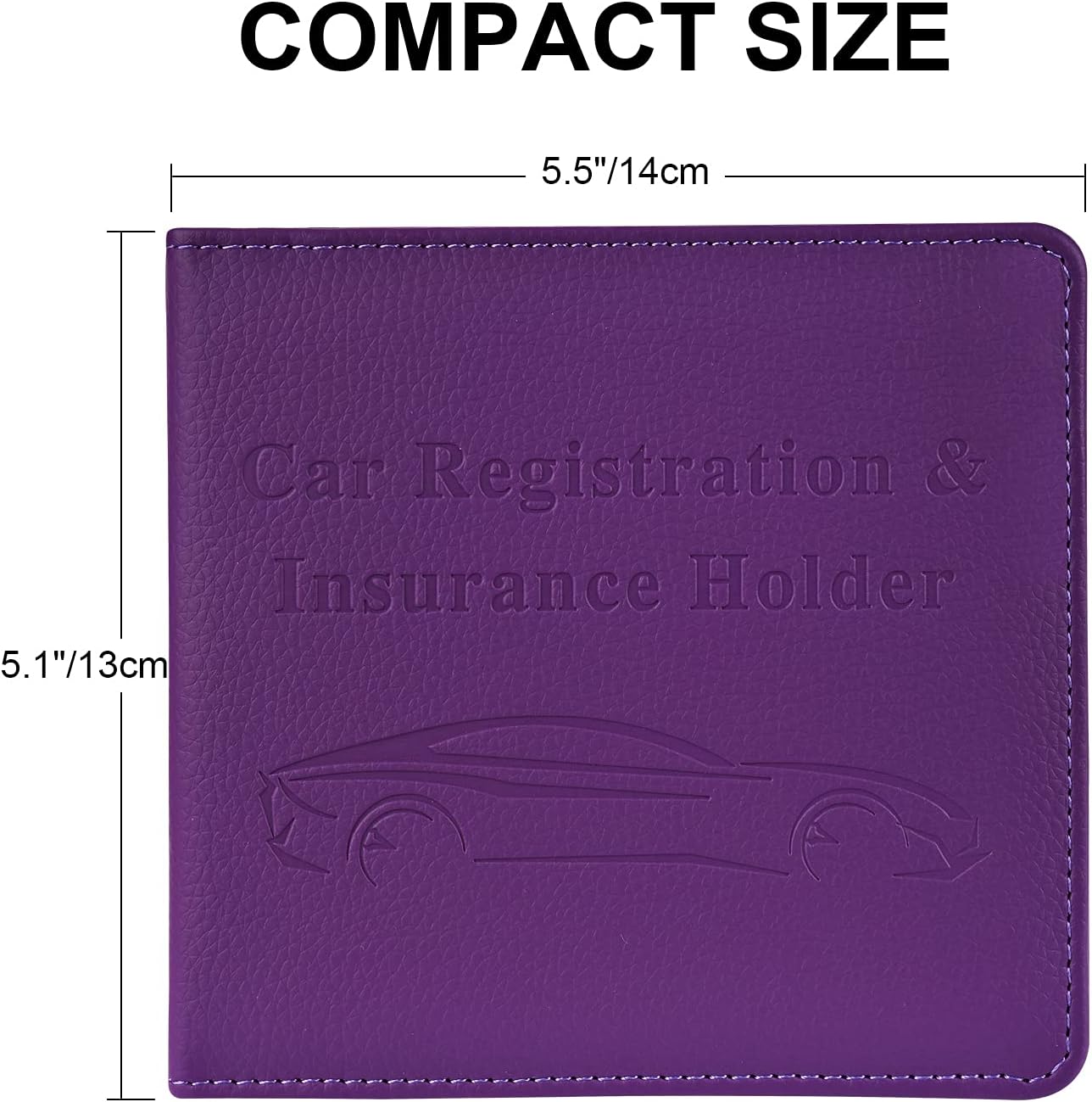 Car Registration and Insurance Holder, Car Accessories Vehicle Glove Box Car Organizer Women Wallet Case for Cards, Essential Document, Driver License by Cacturism, Pink | for Cards
