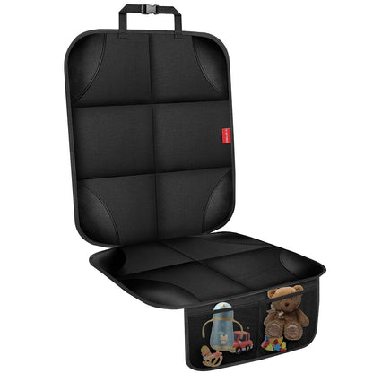 Car Seat Protector for Child Car Seat, 600D Fabric Safe Car Seat Cover with Upgraded Non-Slip Backing, Waterproof Seat Protector Under Baby Car Seat with Thick Padding for Car Back Front Seat