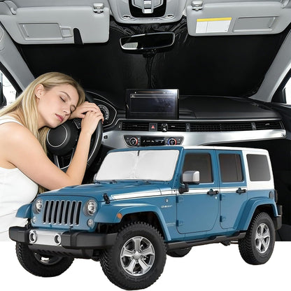 for Toyota Tacoma 2016-2023 2024 2025 2026 Sun Shade Sunshade Windshield Cover - 4 Layers Front Window Shade Custom Fit Tacoma 2Dr 4Dr Pickup Sun Visor 240T Shade Blocks UV Rays Car Accessories - Colors A