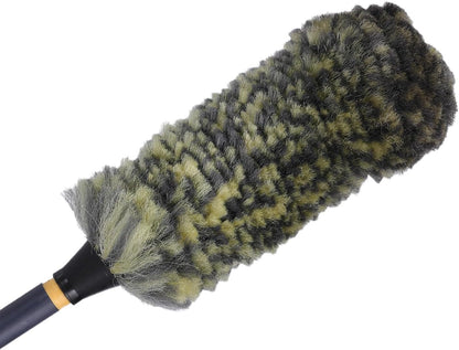 Mr. Detroit - Drill Wheel Brush w/Durable Soft Wool Microfiber Bristles and Steel Shaft for Car Tires, Wheels, Rims, Brakes and Any Other Narrow Spaces| Rim Brush Cleaning Tool w/Non-Scratch Bristle