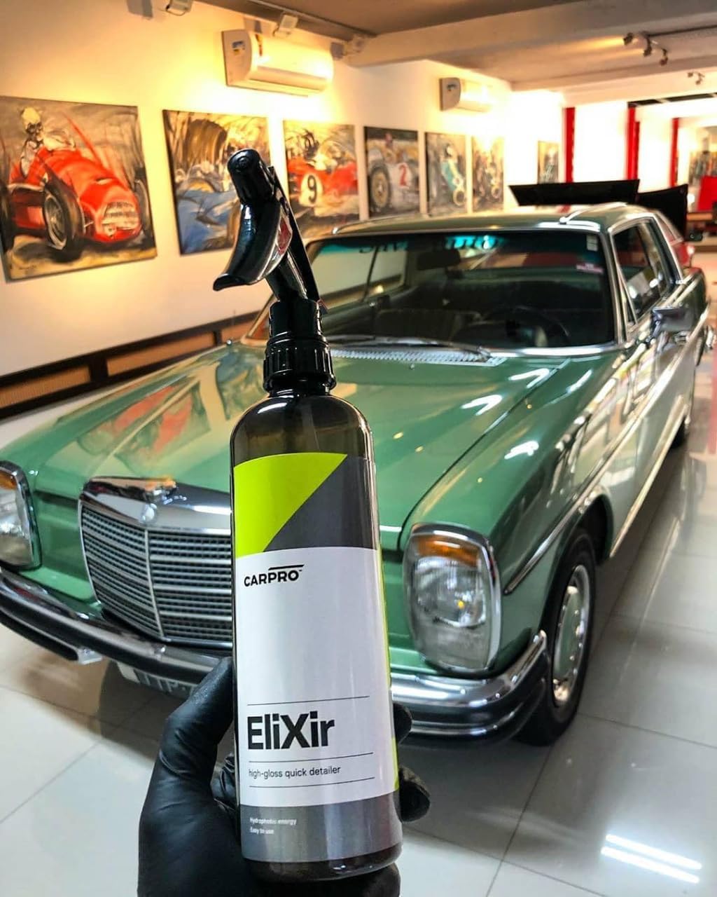CARPRO EliXir Quick Detailer with Sprayer - Quick Detail Provides a Fast Layer of Depth, Gloss, and Hydrophobic Energy - Liter (34oz)
