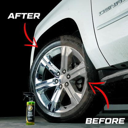 ExoForma Wheel & Tire Cleaner - Removes Built-Up Brake Dust, Dirt & Grime - Improves Dressing Performance - 2-in-1 Formula - Chosen by Pros (16 FL Oz)