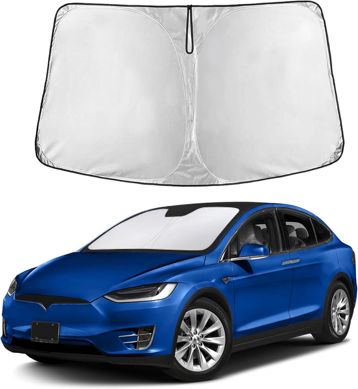 EcoNour Car Windshield Sun Shade | 2025 Upgraded Innovative No-Light-Pass Technology for Maximum Coverage | Foldable Sun Shade Keeps Your Vehicle Cool | Must-Have Car Accessories | Small (59" x 29") - Colors N