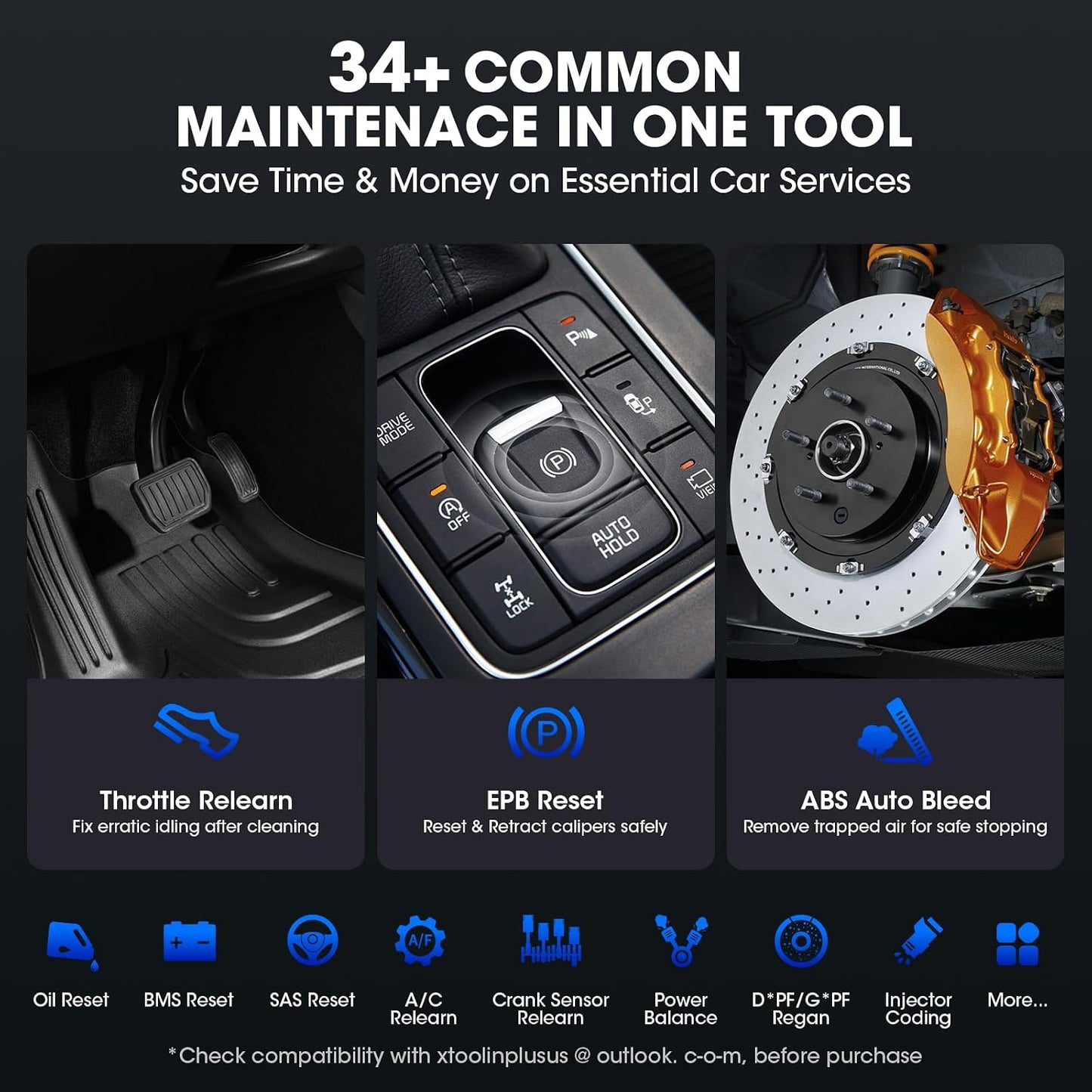 XTOOL IP616 V2.0 Bidirectional Scan Tool, No Subscription Fee, AI-Assisted Full System OBD2 Scanner Diagnostic Tool, 34+ Resets, Active Test, EPB, Injector Test, CAN FD & DoIP, FCA
