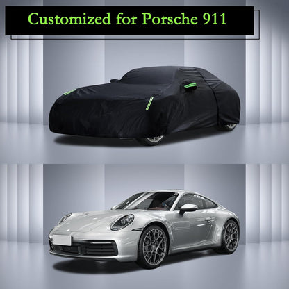 Car Cover Custom Fit for Toyota Corolla 2000-2025, Honda Civic 1991-2025, Waterproof All Weather Full Exterior Cover Rain Sun Protector Car Cover with Door Zipper