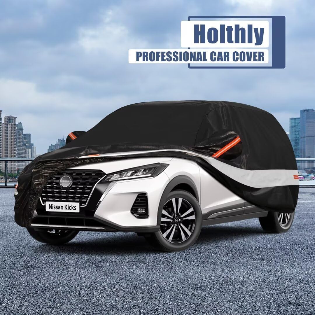 10 Layers Car Cover Custom Fit for Mercedes Benz C Class C250 C300 C43 C63 (1993-2026), Waterproof All Weather for Automobiles, Outdoor Full Cover Sun Dust Rain Protection with Cotton. Black - Colors B