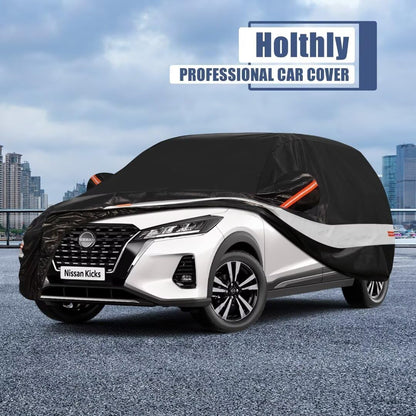 10 Layers Car Cover Custom Fit for Mercedes Benz C Class C250 C300 C43 C63 (1993-2026), Waterproof All Weather for Automobiles, Outdoor Full Cover Sun Dust Rain Protection with Cotton. Black - Colors B