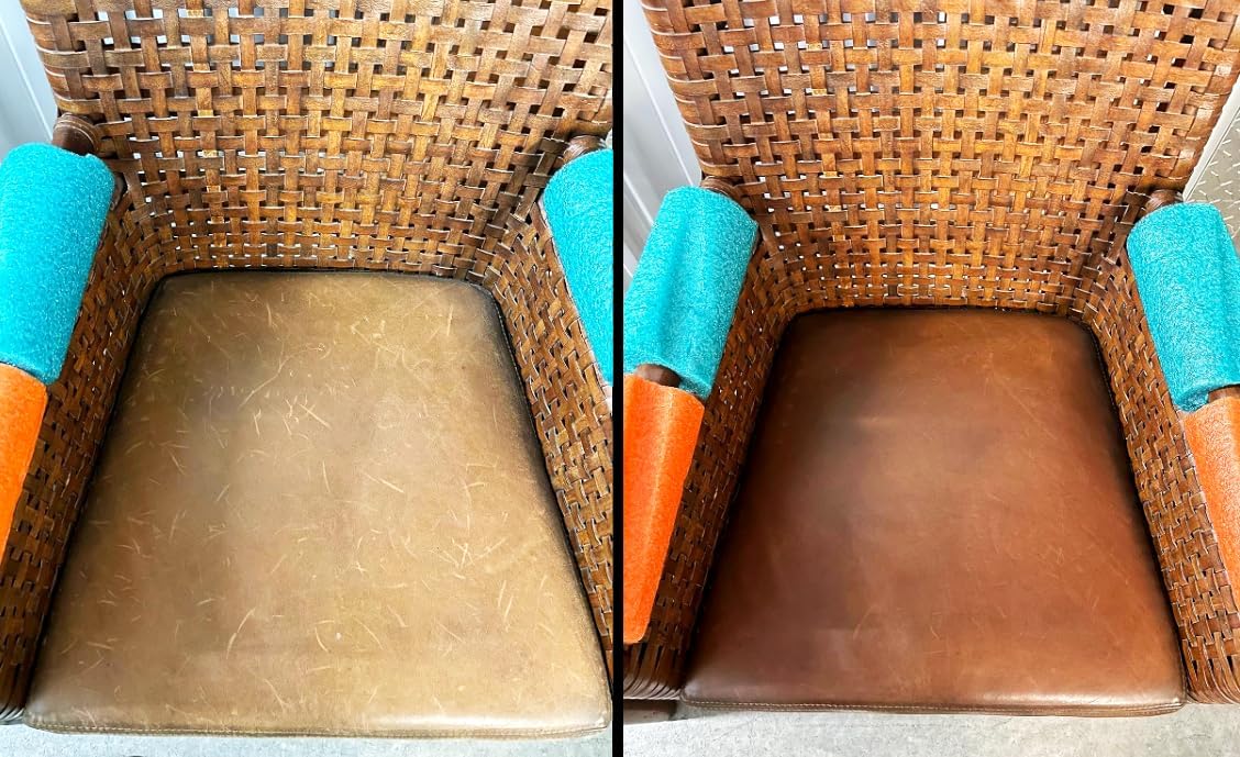 Skidmore’s Leather Cream: All-Natural, Non-Toxic Leather Conditioner - Made in USA Since 1984. Water Repellent Formula Restores Leather Couches, Car Seats, Boots, Shoes, Purses, Bags, and Tack. 6 Oz