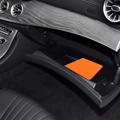 LumiMokki Car Registration and Insurance Holder, Leather Registration and Insurance Card Holder, Vehicle Glove Box Organizer - For Documents, Cards, License (Black)