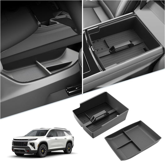 SKTU 2-Pack 2023 2024 2025 2026 Lexu s RX350 Center Console Organizer for 2023-2026 Lexu s RX350/RX450h/RX500h Console Tray 2023 2024 2025 2026 RX350 Accessories with Sunglasses Holder [Double Layers]