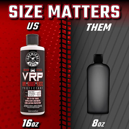 Chemical Guys VRP Vinyl, Rubber, and Plastic Dressing - Tire Dressing, Non-Greasy, Dry-to-the-Touch Shine for Tires, Trim, and More, Safe for Cars, Trucks, SUVs, RVs & More - 16 oz