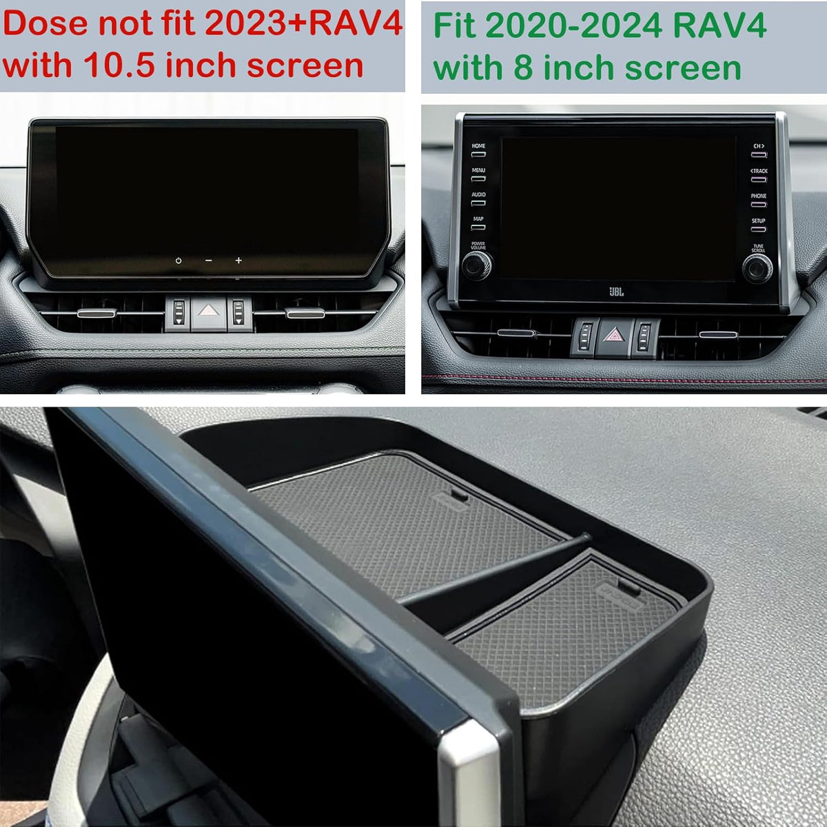 Jaronx Center Console Organizer Compatible with Toyota RAV4 2025 2024 2023 2022 2021 2020 2019, Center Console Glove Box Divider Storage Glove Box Organizer Tray