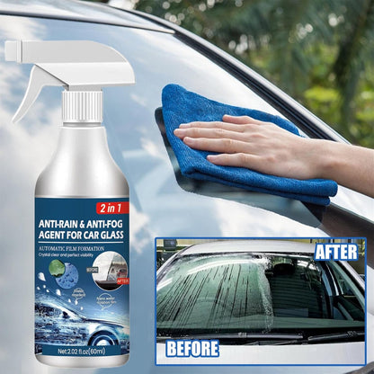 60ml Anti Fog Spray for Windshield, 1/2/3/5 Car Glass Waterproof Coating Agent, Auto Rain Agent Spray, Anti Fog Rain Prevention Spray for Car Interior Windscreen Mirrors Swimming Goggles