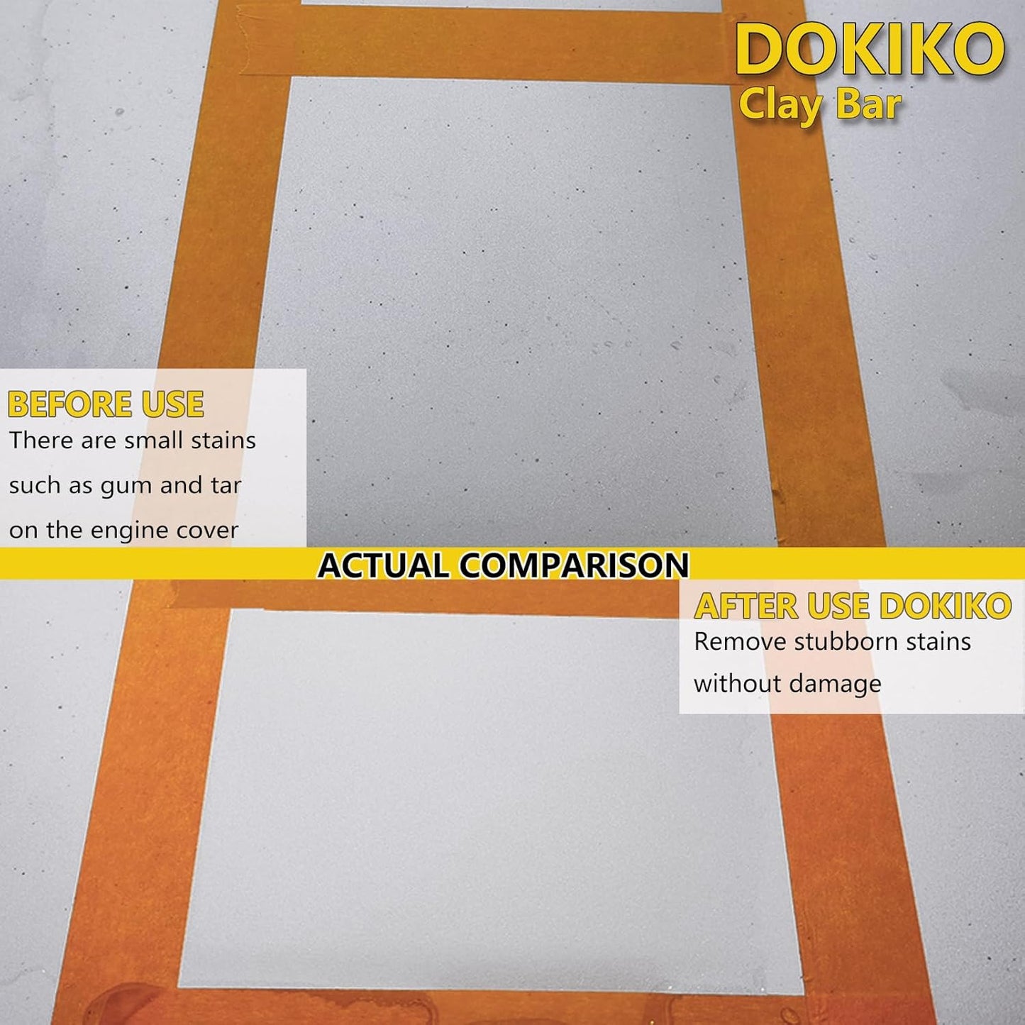 DOKIKO 8 Pack Car Clay Bars Auto Detailing Premium Magic Car Clay Bars Kit | Adsorption Capacity for Car Detailing Car Wash Clean |10 pcs Clay bar Lubricant Tablets (1pcs=16 oz)