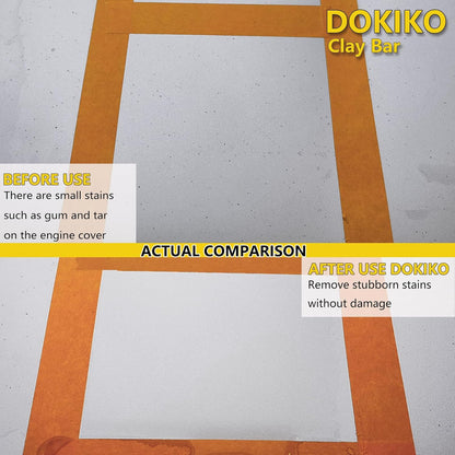 DOKIKO 8 Pack Car Clay Bars Auto Detailing Premium Magic Car Clay Bars Kit | Adsorption Capacity for Car Detailing Car Wash Clean |10 pcs Clay bar Lubricant Tablets (1pcs=16 oz)