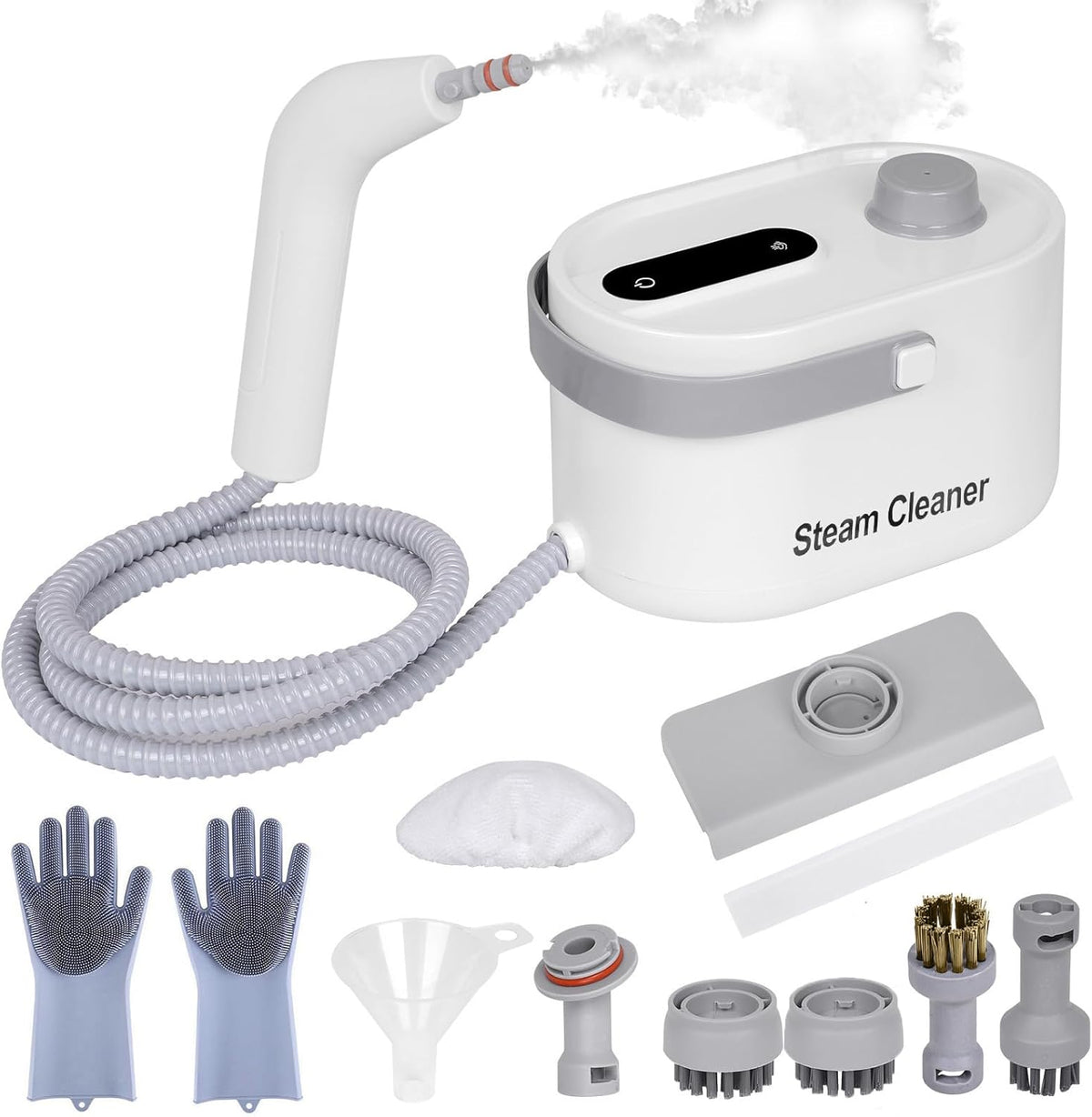 Foandbevi 7 in 1 Steam Cleaner 2500W High Pressure Steamer for Cleaning, Car Steamer Handheld Steam Cleaner for Home Use, Hardwood Floor Steam Cleaner for Upholstery, Kitchen, Bathroom, Grout