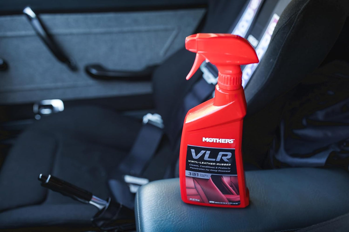 Mothers VLR Vinyl-Leather-Rubber Care, 24 oz. — Cleans, Conditions & Protects In One Step – pH Balanced Formula with Neatsfoot Oil & Lanolin To Protect Against Drying, Fading & Cracking (06524)